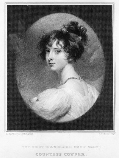 Emily Mary, Gräfin Cowper von Thomas Lawrence